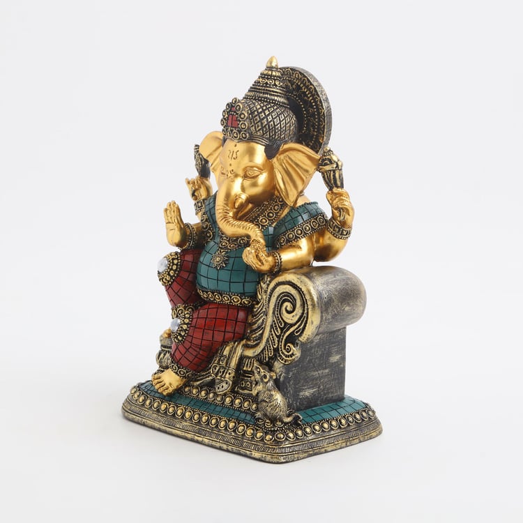 Ganesh Ji Sitting on Sofa Figurine