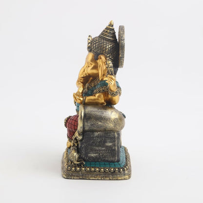 Ganesh Ji Sitting on Sofa Figurine
