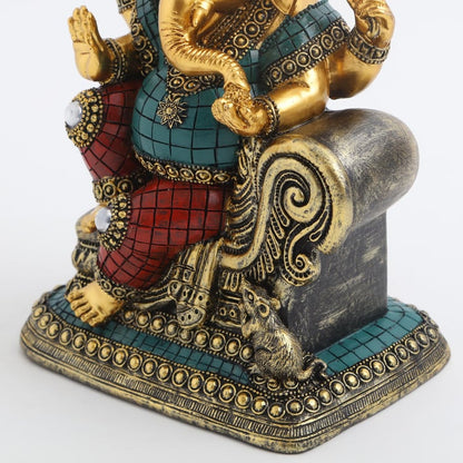 Ganesh Ji Sitting on Sofa Figurine