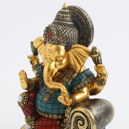 Ganesh Ji Sitting on Sofa Figurine