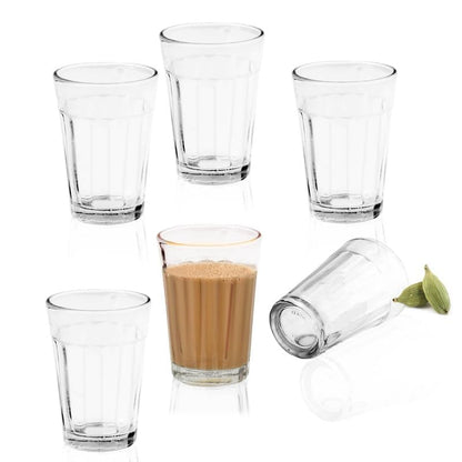 Indian Cutting Chai Glass with Iron Chikka Stand