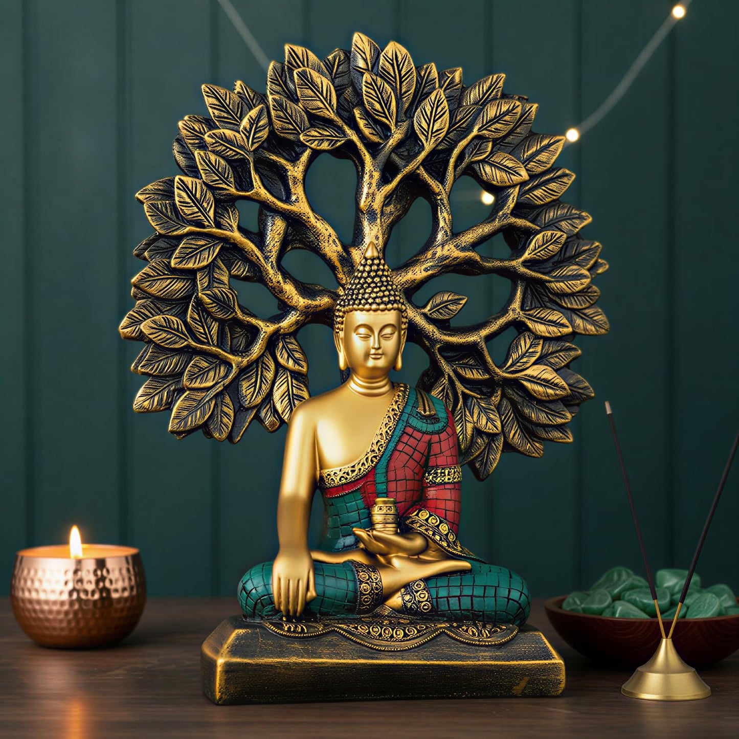 Meditating Flower Buddha