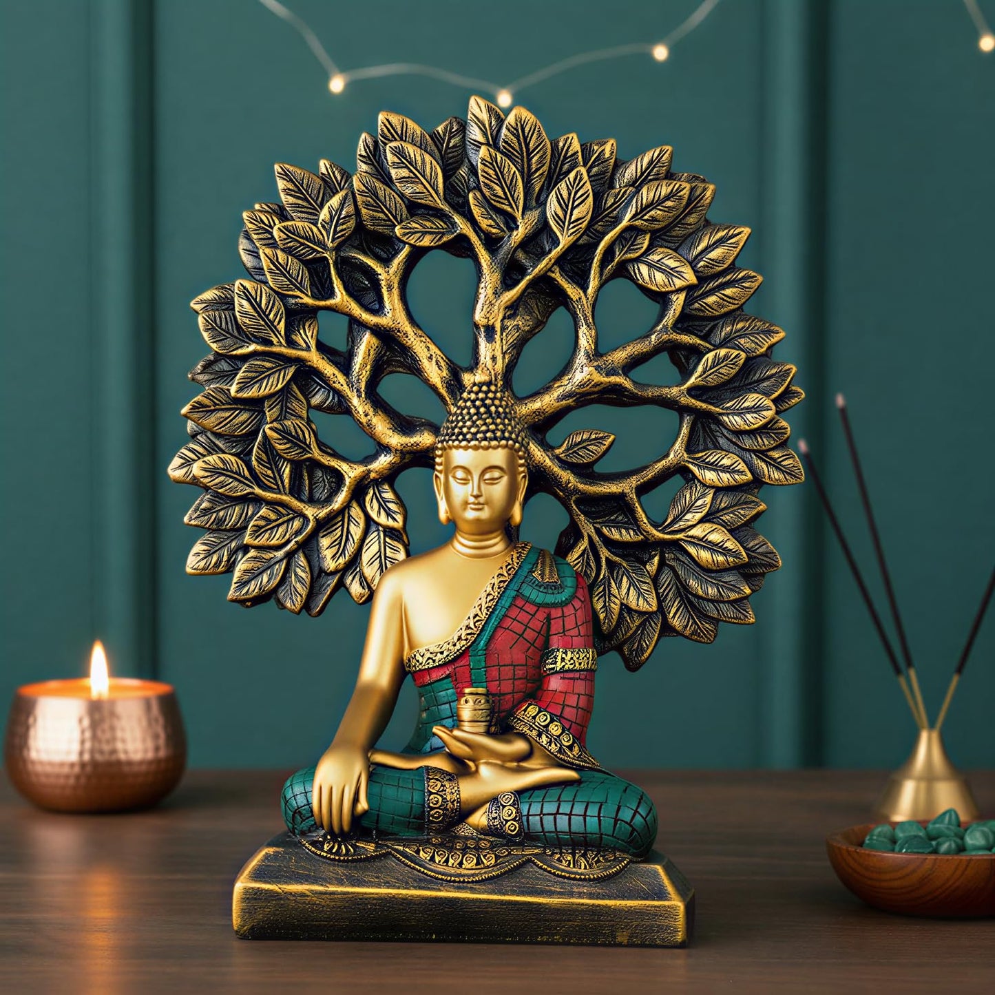 Meditating Flower Buddha