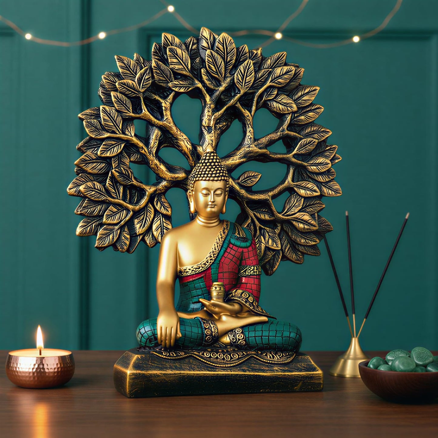 Meditating Flower Buddha