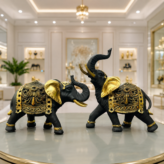 Premium Elephant Statue with Raised Trunk