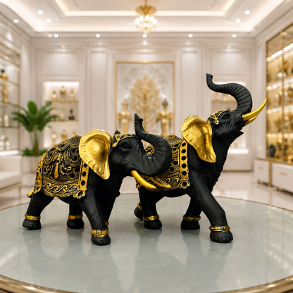 Premium Elephant Statue with Raised Trunk