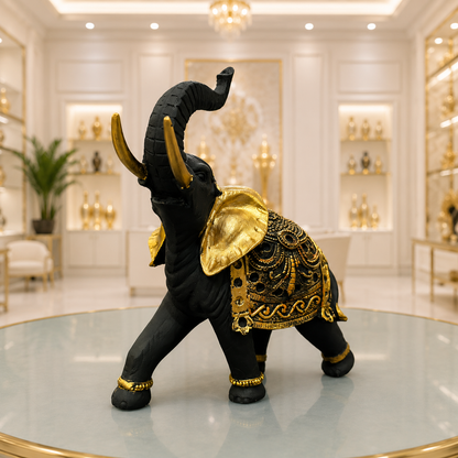 Premium Elephant Statue with Raised Trunk