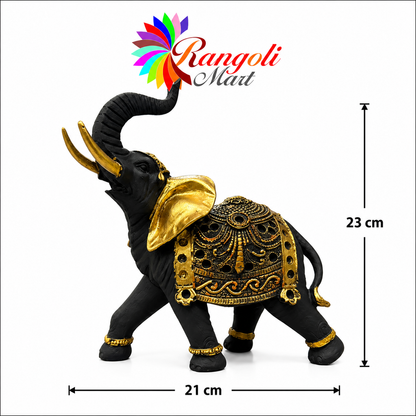 Premium Elephant Statue with Raised Trunk