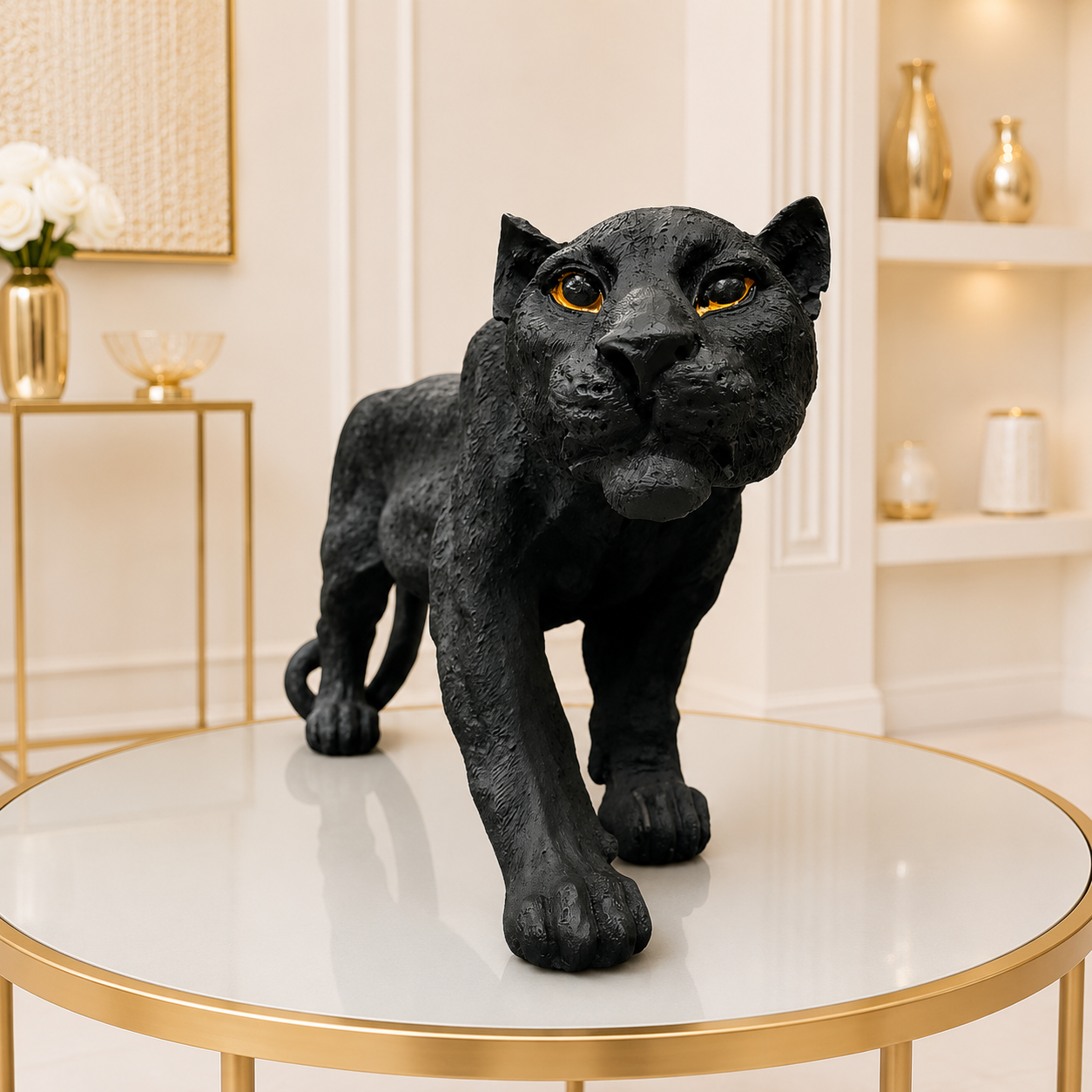 Black Panther Decorative Sculpture