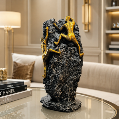 Modern Mountain Climber Sculpture