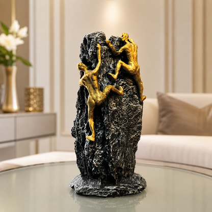Modern Mountain Climber Sculpture