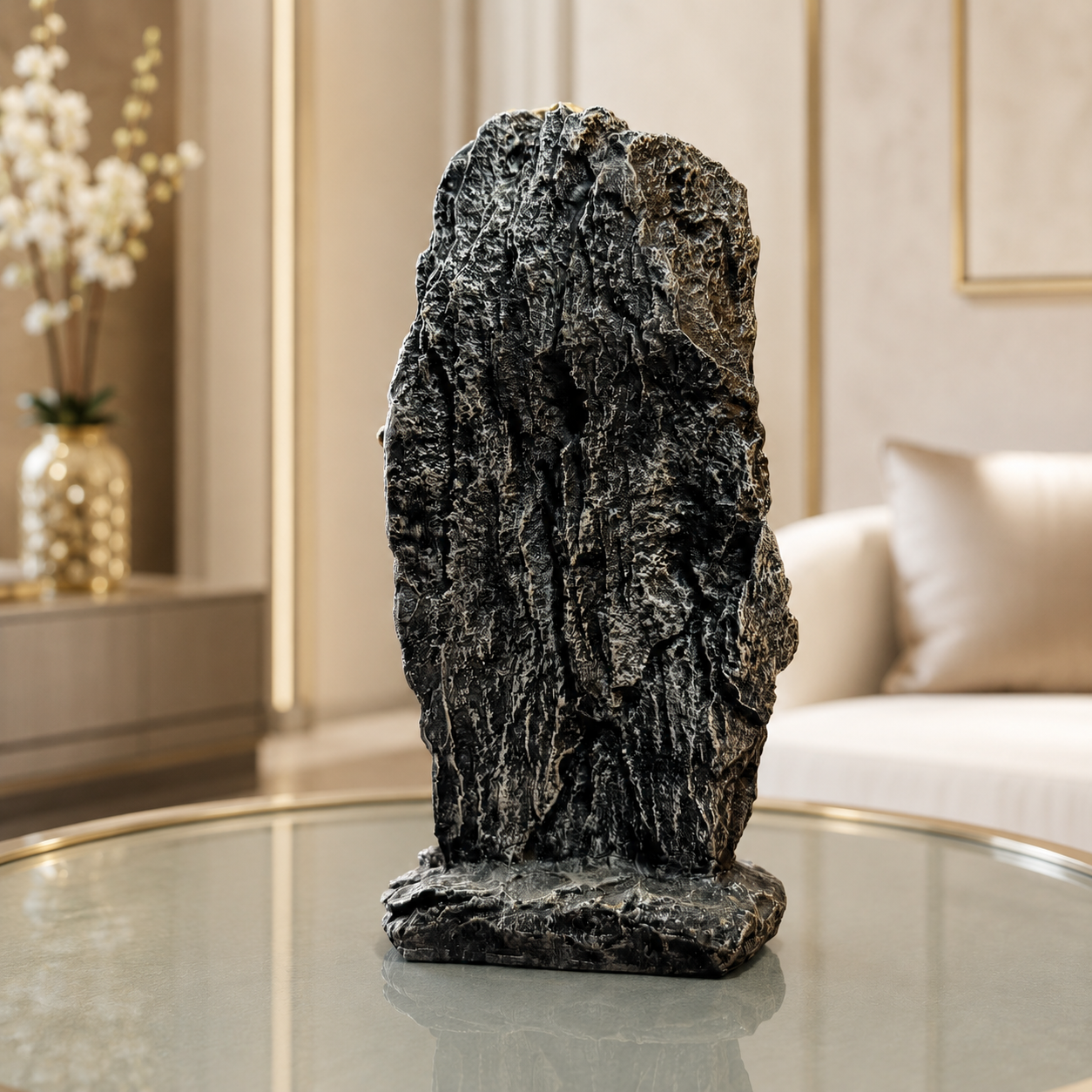 Modern Mountain Climber Sculpture