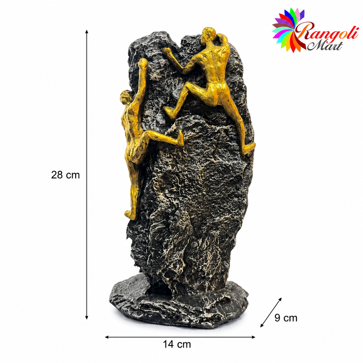Modern Mountain Climber Sculpture