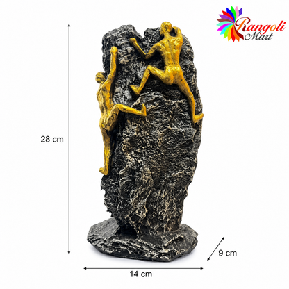 Modern Mountain Climber Sculpture