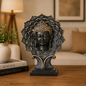 Flower Buddha Head Statue