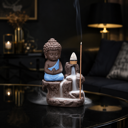 Backflow Incense Buddha Figurine