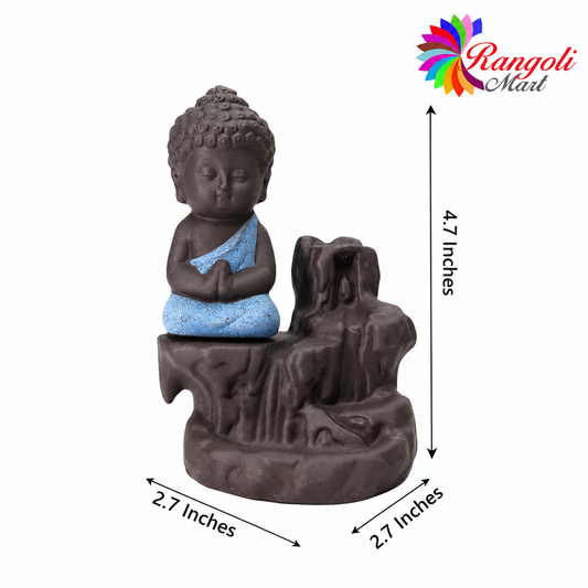 Backflow Incense Buddha Figurine