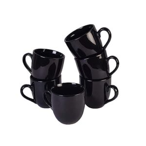 Black Cup Set of 6