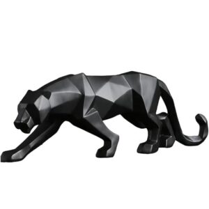 Modern Art Geometric Panther Statue