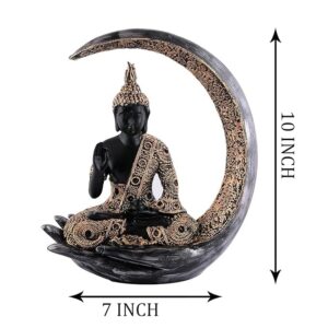 Meditating Moon Samadhi - Black Gold