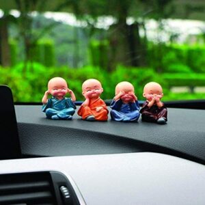 Buddha Monk Figurines  Set of 4