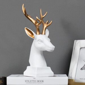 Reindeer Head Showpiece Set Of 2