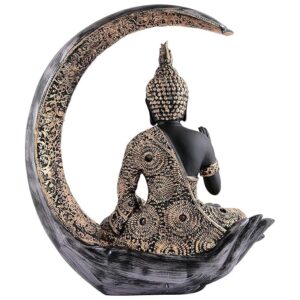 Meditating Moon Samadhi - Black Gold