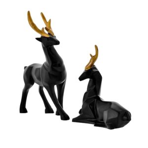 Abstract Art Deer 2 pc Set Showpiece