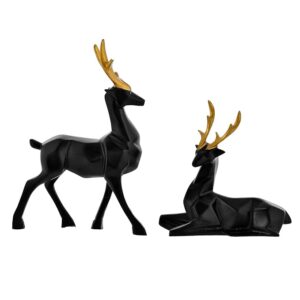 Abstract Art Deer 2 pc Set Showpiece