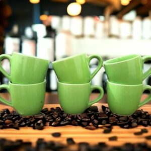 Green Cup Set of 6
