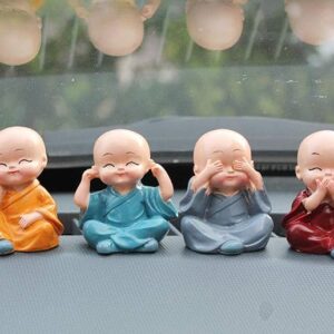 Buddha Monk Figurines  Set of 4