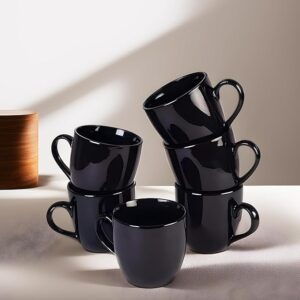 Black Cup Set of 6
