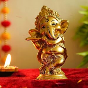 Flute Ganesha Statue