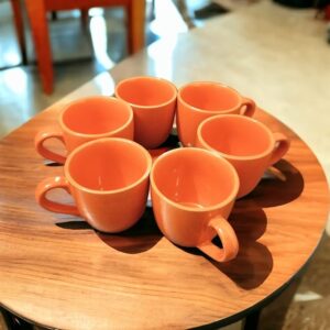 Orange Cup Set of 6