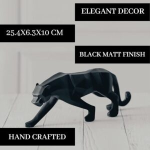 Modern Art Geometric Panther Statue
