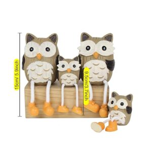 Owl Family Couple Statue
