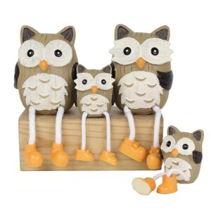Owl Family Couple Statue