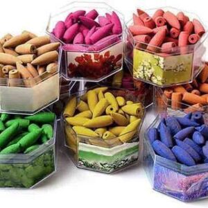 Backflow Cones | Flavour - Rose, Chandan, Vrindavan Flower, Pineapple - 100 Pcs