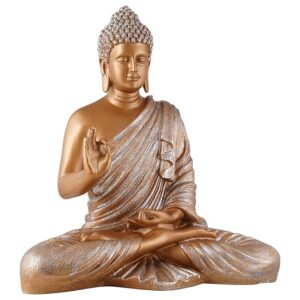 Meditating Samadhi Buddha - Golden Brown