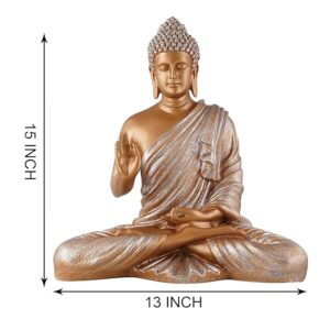 Meditating Samadhi Buddha - Golden Brown