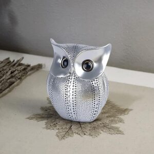 Modern Classy Lucky Owl - Silver