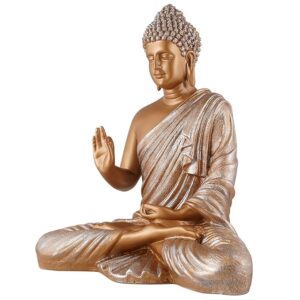 Meditating Samadhi Buddha - Golden Brown