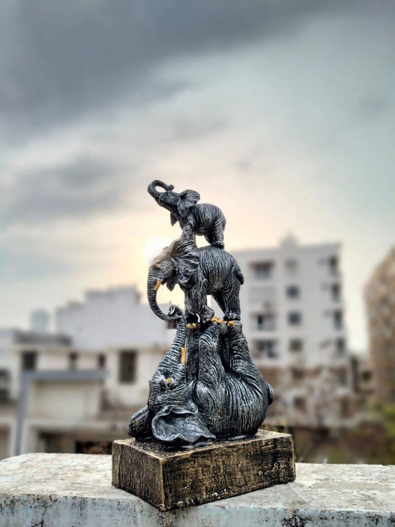 Elephant Circus Statue