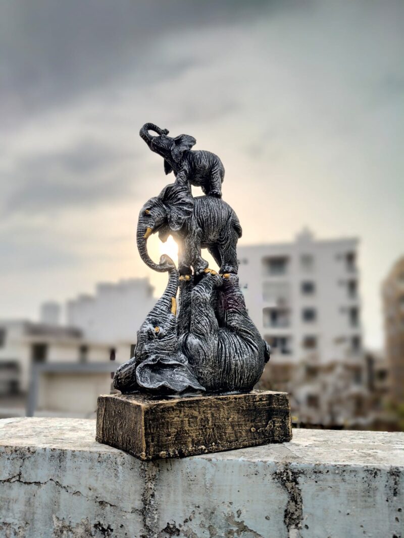 Elephant Circus Statue
