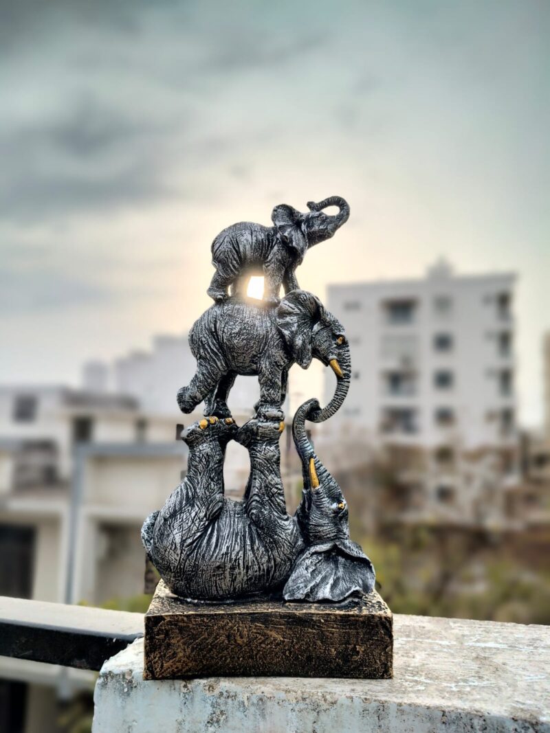 Elephant Circus Statue