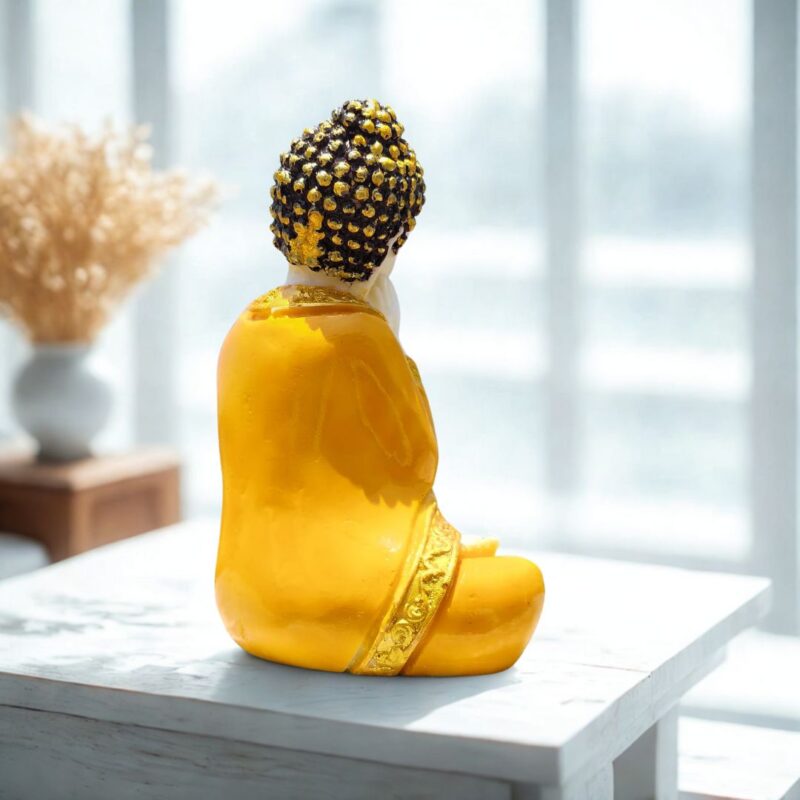 Thai Sitting Buddha Marble - Kesariya