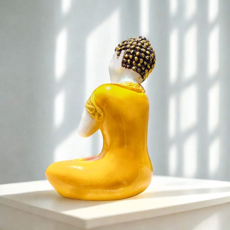 Thai Sitting Buddha Marble - Kesariya