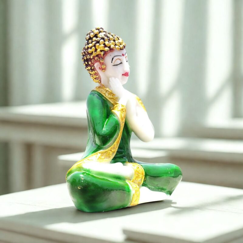 Thai Sitting Buddha Marble - Green